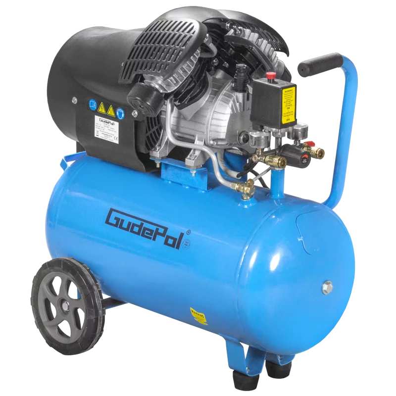 Kompresor tłokowy olejowy 50L 8bar 2,2kW 230V 380l/min Gudepol