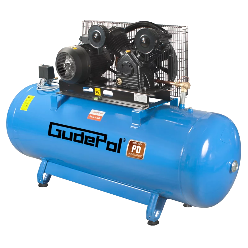 Kompresor tłokowy olejowy 500L 10 bar 7,5 kW 400V 1200l/min Gudepol