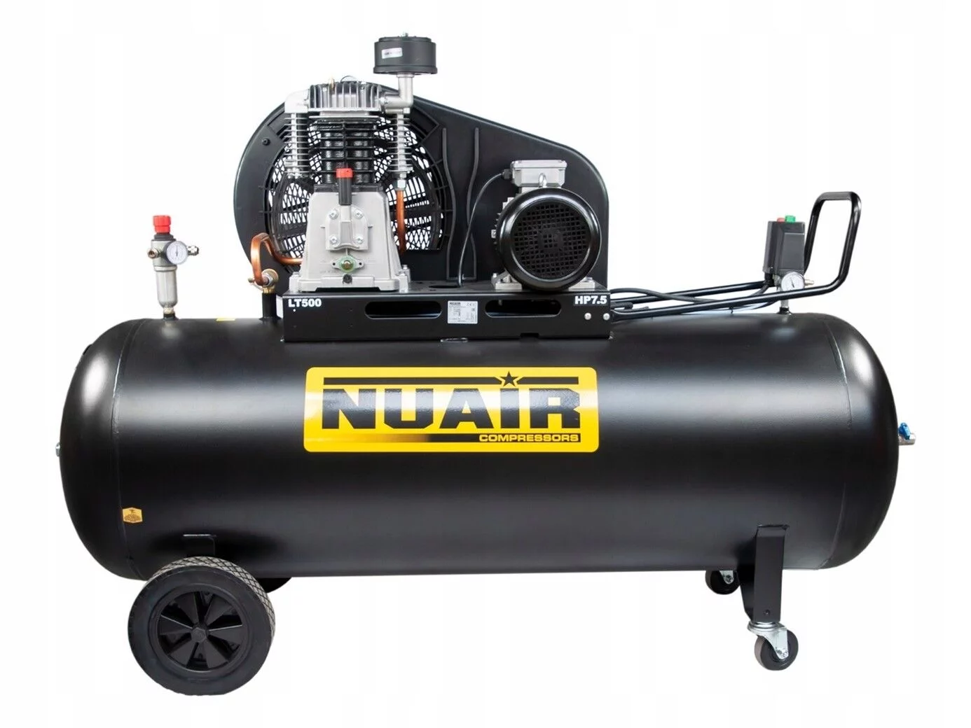 Kompresor olejowy tłokowy 500L 11bar 7,5kW 1230l/min NuAir